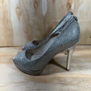 Michael Kors Erika Platform Glitter Heels Women’s Size 6
